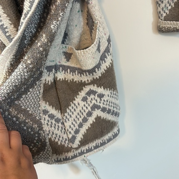 Lovestitch | alpine gypsy Aztec print duster sweater | rare fall winter | small - Picture 7 of 14